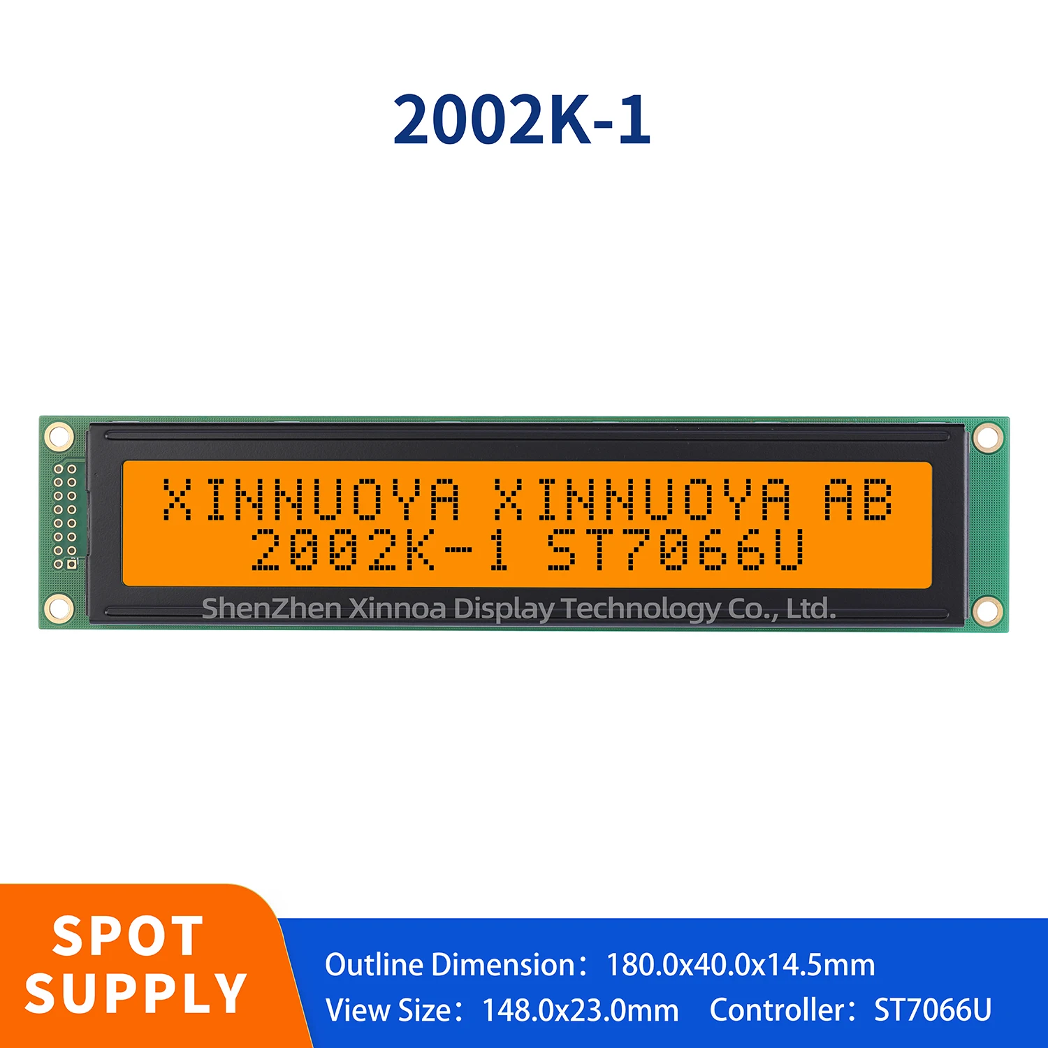 2002K-1 5V large-sized 202 20X2 2002 2002A LCD module LCM HD44780 KS0069 amber LED backlight black font 51 microcontroller STM32