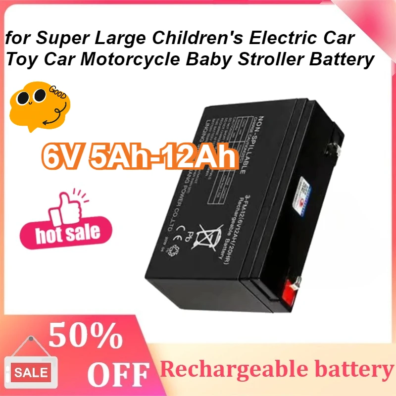 

Super Large Children's Electric Car Toy Car Motorcycle Baby Stroller Battery 6V 5Ah 8Ah 12Ah 12V 7Ah 8Ah 12Ah