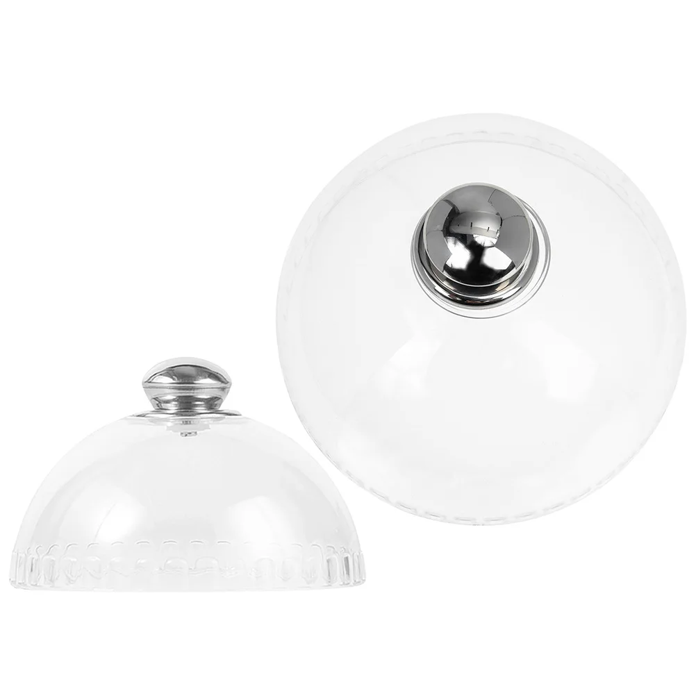 

2pcs Cake Dome Covers 16x8cm 21x11cm Transparent Plastic Dessert Food Covers Hygienic Reusable Kitchen Serving Tool