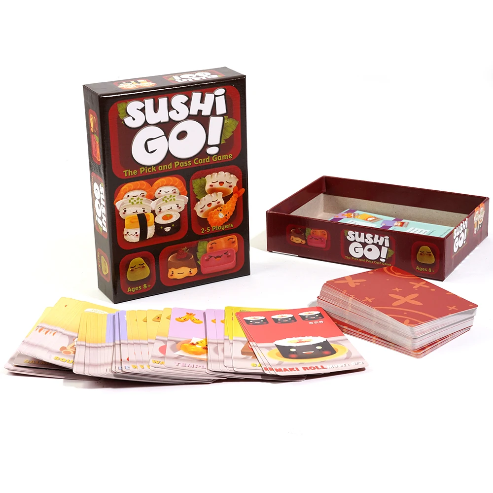 Sushi Go! The Pick and Pass Card Game Includes 108 Cards strategic Thinking Board Game Family Fun Game