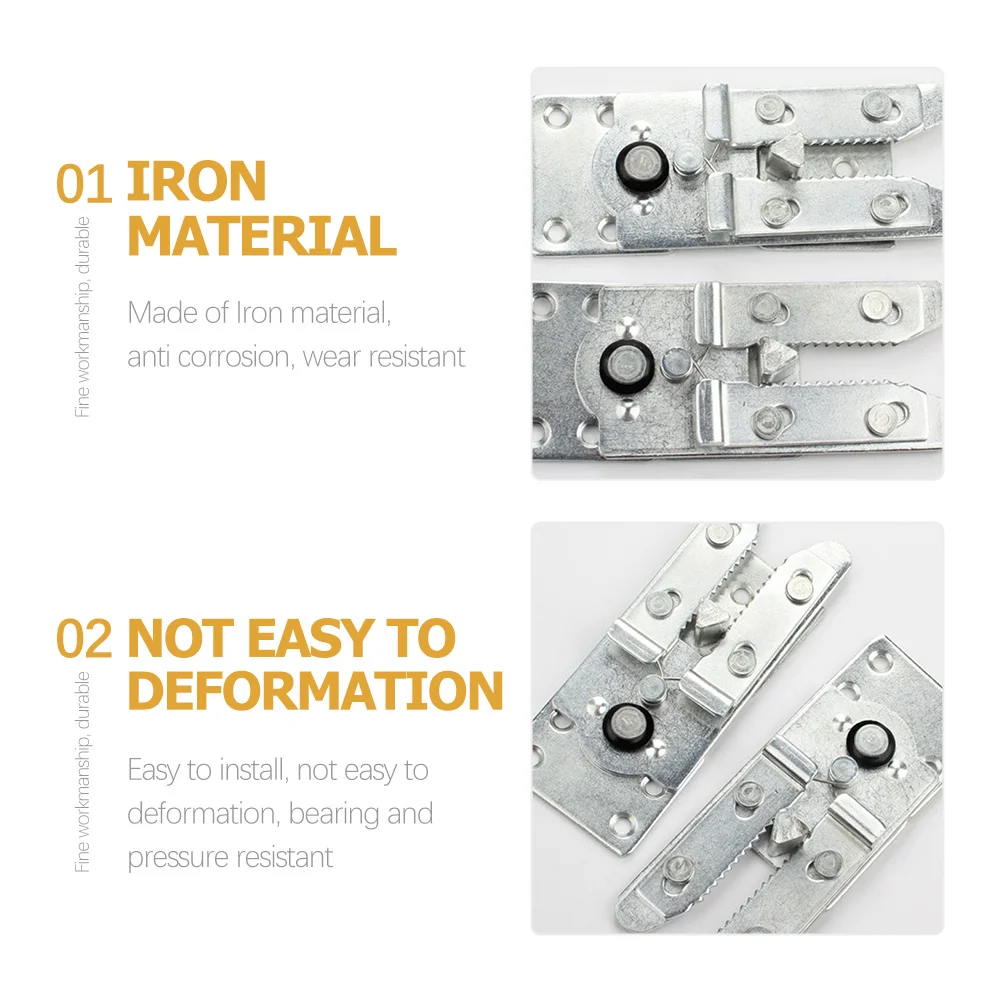 

4Pcs Sectional Couch Connectors Iron Heavy Duty Sofa Clips Furniture Fittings for Sofa Beds Exhibition Living Room