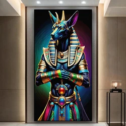 New Large Egyptian Mythology Anubis DIY Diamond Painting Kits Full Square Round Diamond Mosaic GodAnubis Arts Home Decor Crafts