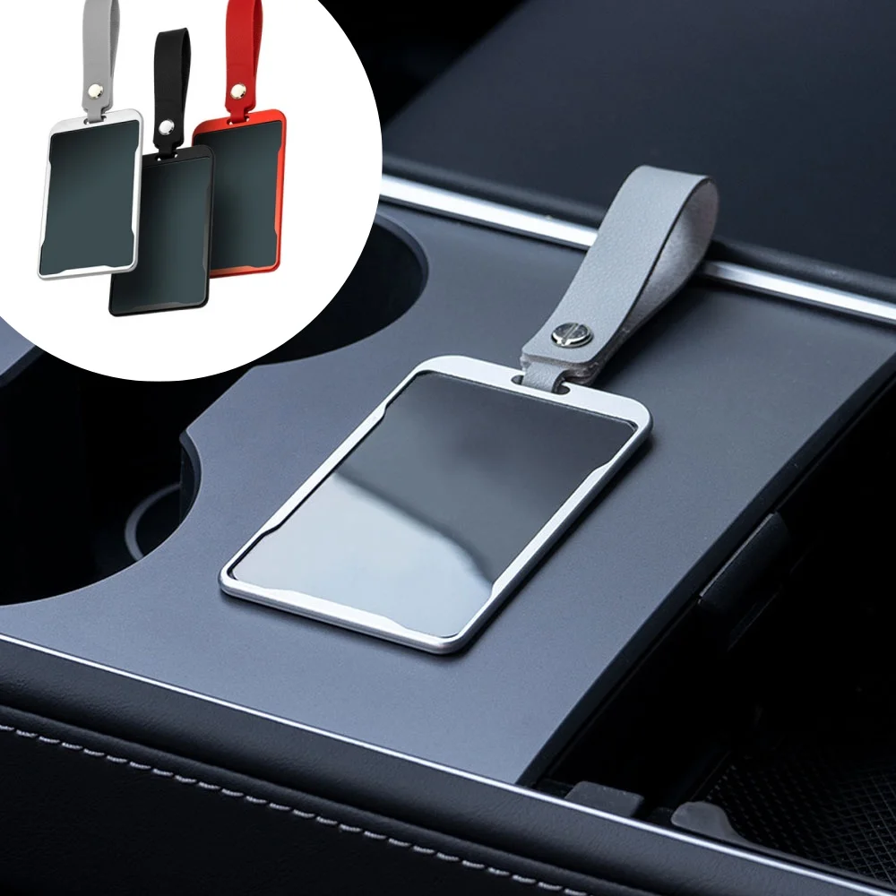 

1Pc Auto Interior Accessories New Aluminum Alloy Car Card Key Holder Protector Case Cover Full Cover for Tesla Model 3 Model Y