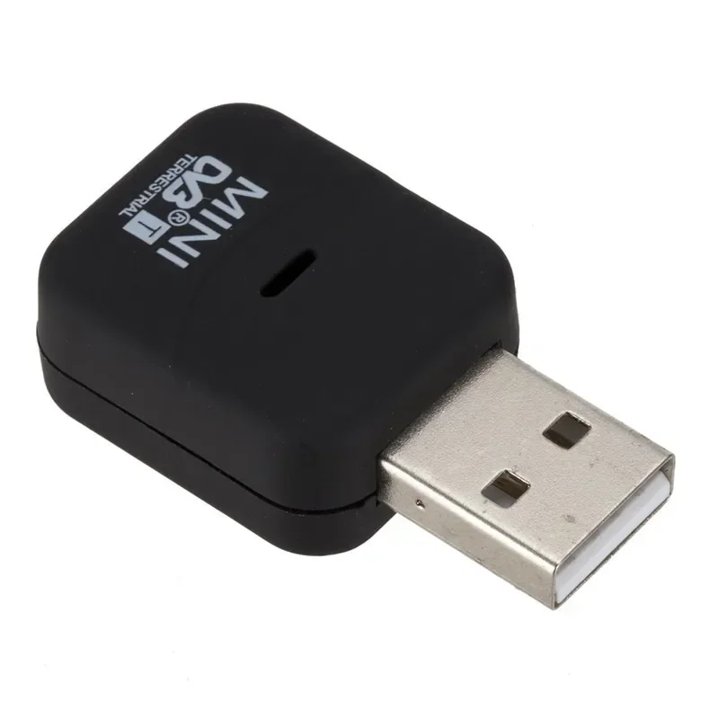 안테나 튜너 HDTV 실내 리시버 USB 2.0 동글 스틱, 미니 디지털 TV 스틱, SDR, DAB, FM, 리모컨 포함