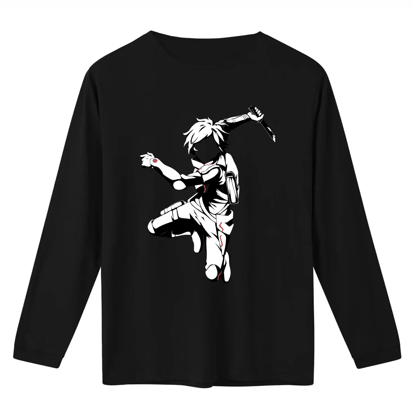 Bell Cranel - is it wrong to pick up girls in a dungeon silhouette T-Shirt Summer Casual Cotton Tee Oversized Streetwear Tops
