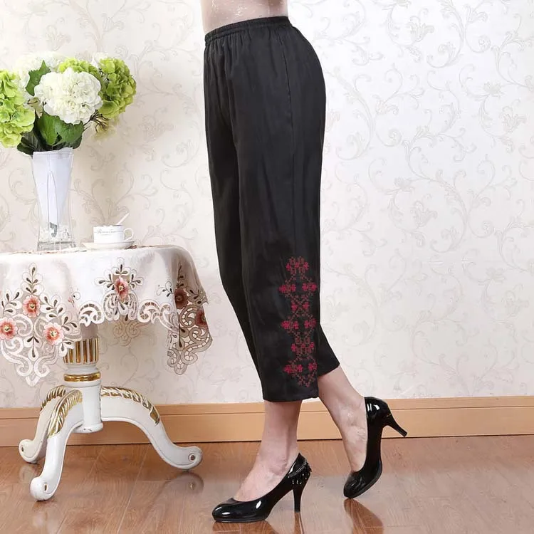 

Tcyeek 100% Mulberry Silk Elegant Pants for Women Casual Straight Pants Summer Clothes Ankle-length Woman Trousers 2024 Pantalon