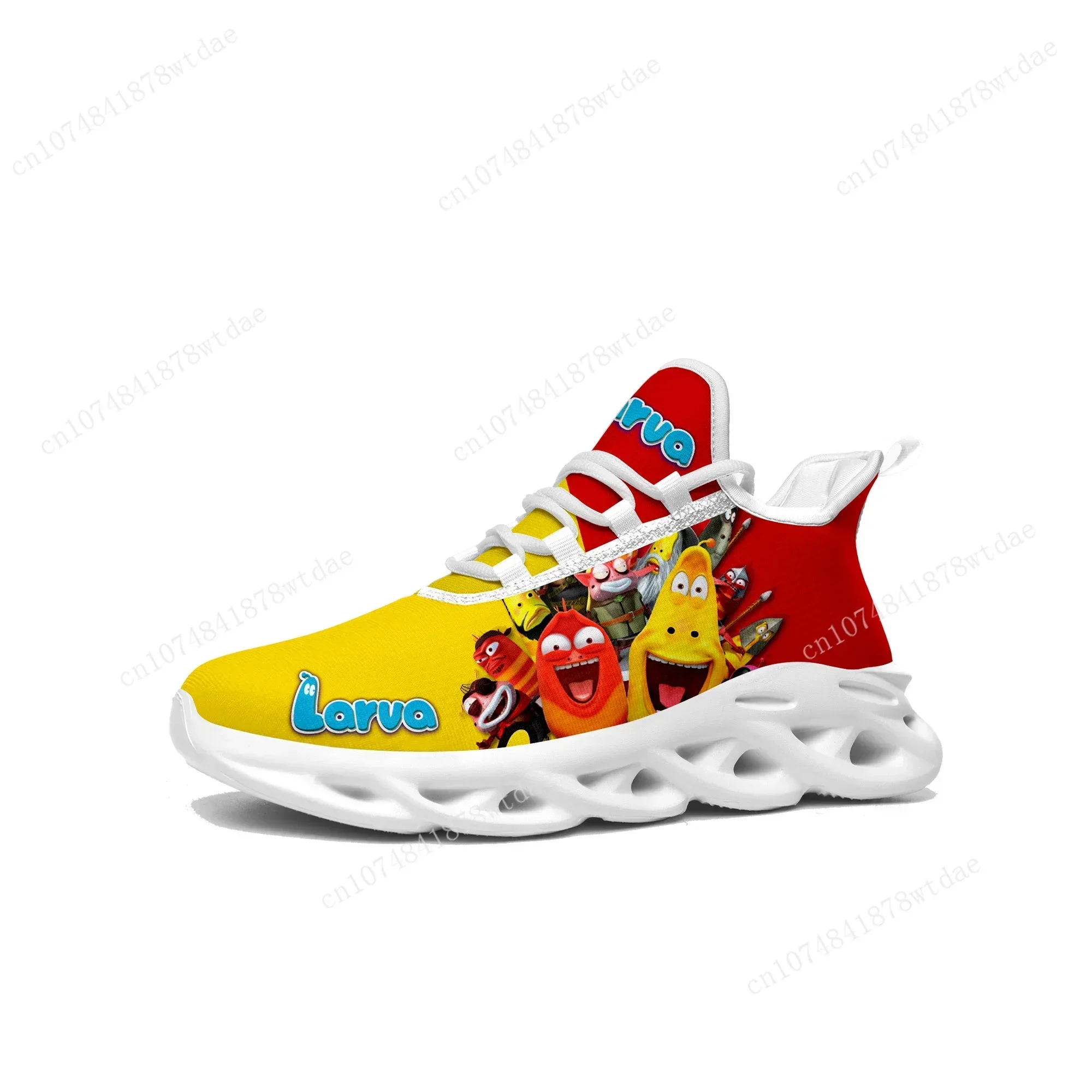 Larva Flats Sneakers Mens Womens Sports Running Shoes High Quality Anime Cartoon Manga Custom Lace Up Mesh Footwear 2