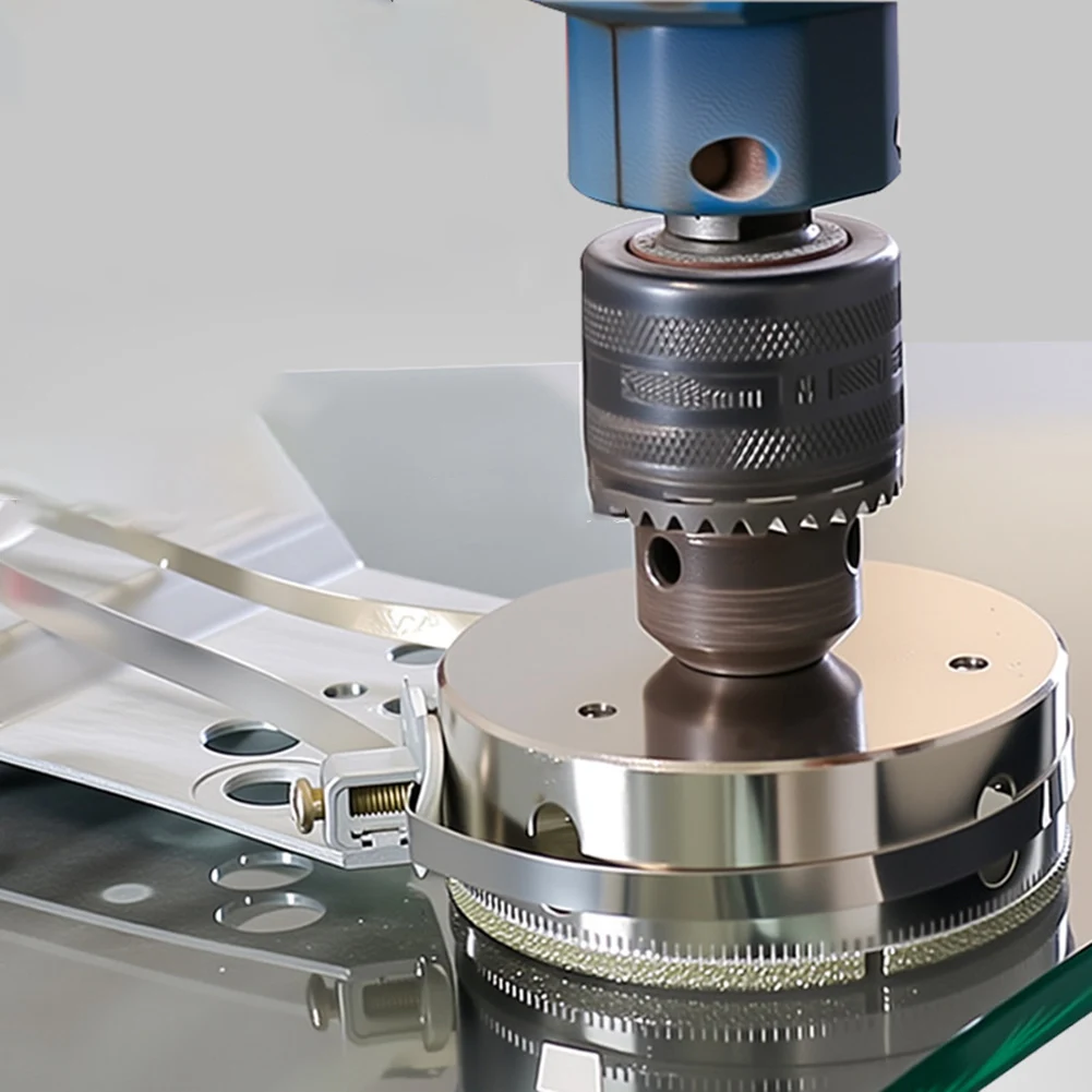 

Локатор отверстий для стеклянной плитки, подходит для диаметров 6-150 мм, с направляющей для сверла на присоске, инструмент для позиционирования сверла, локатор отверстий