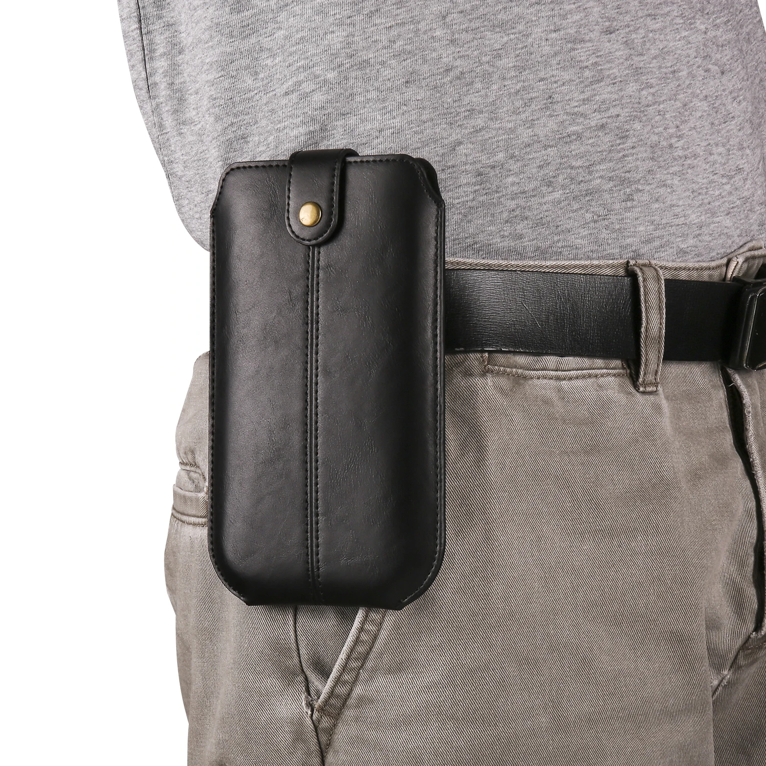 Leather Phone Belt Clip Case Men Waist Bag Card Holder For Moto G14 G32 G22 G71 G41 G60 G30 Edge 40 30 Pro Holster Pouch Cover