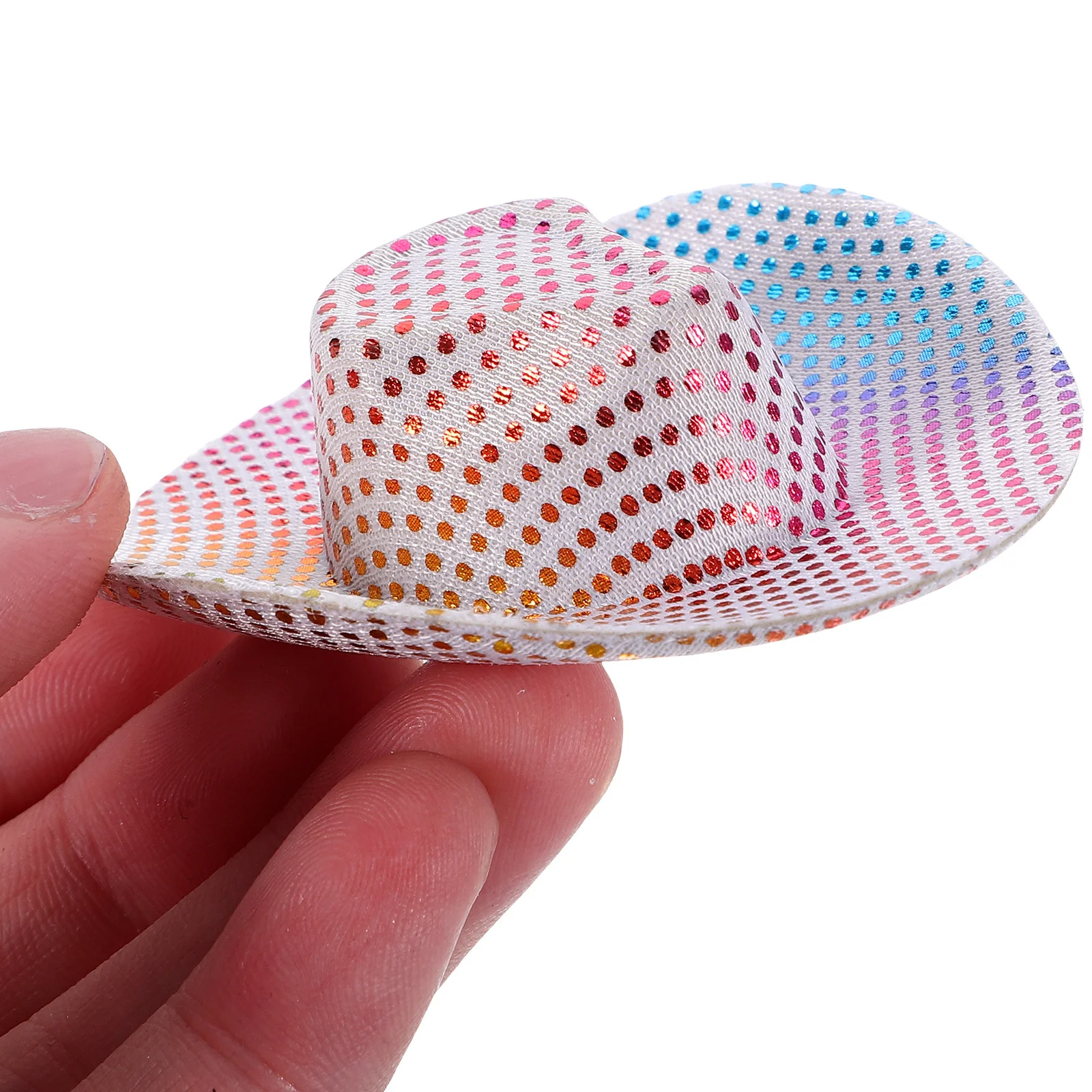 6 Stück Mini-Flaschenverschlüsse, Mini-Western-Cowgirl-Hüte, Miniatur-Hüte zum Basteln, Party-Dekorationen, Foto-Requisiten, Miniatur-Hut