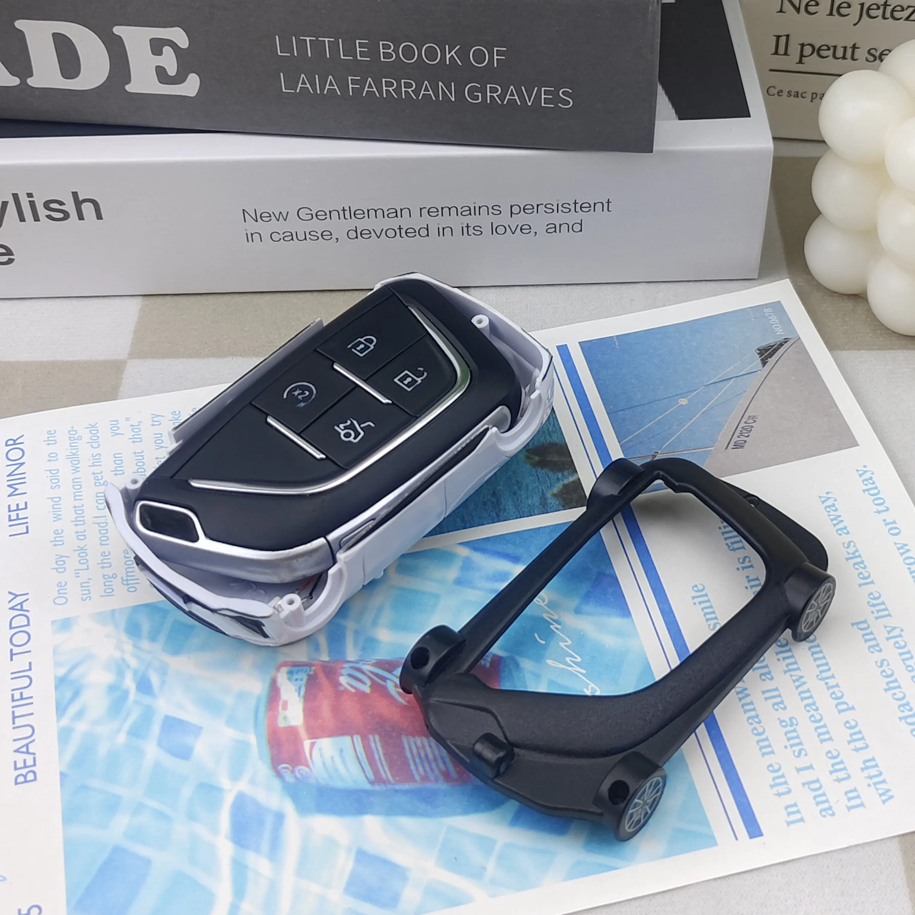 Car Model Key Case For Cadillac XT4 CT4 CT5 Lyriq Escalade Optiq Vistiq 2025 2024 2023 Key Cover Fob Holder Keychain Accessories