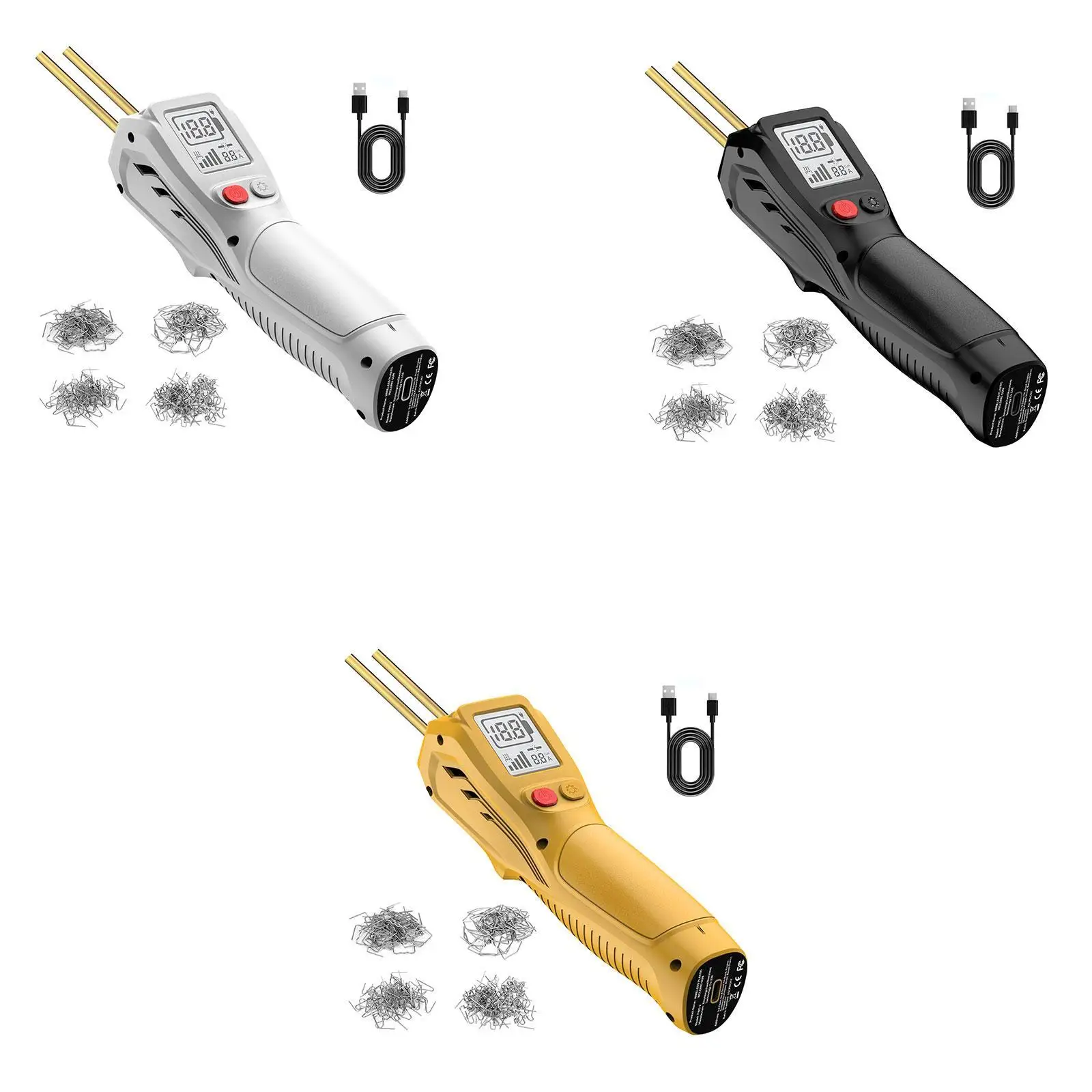 Plastic Welder Cordless Professional 200 Staples Portable Car Bumper Repair Kit Hot Stapler Welding Machine Plastic Repair