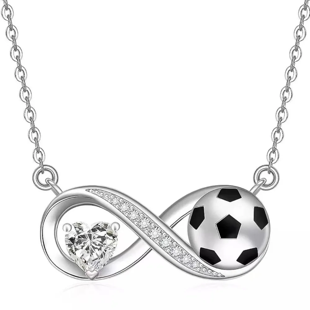 قلادة قلادة على شكل كأس العالم فيفا، مثالية لمحبي كرة القدم للارتداء اليومي - حلوة ورومانسية. #5