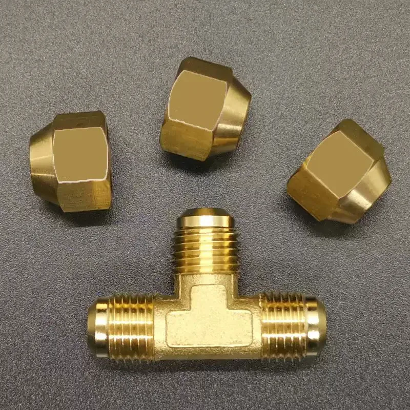銅フレア接続 4 ミリメートル 6 ミリメートル 8 ミリメートル 10 ミリメートル 12 ミリメートル 14 ミリメートル 16 ミリメートル真鍮継手銅拡張河口フレアアダプタコネクタ