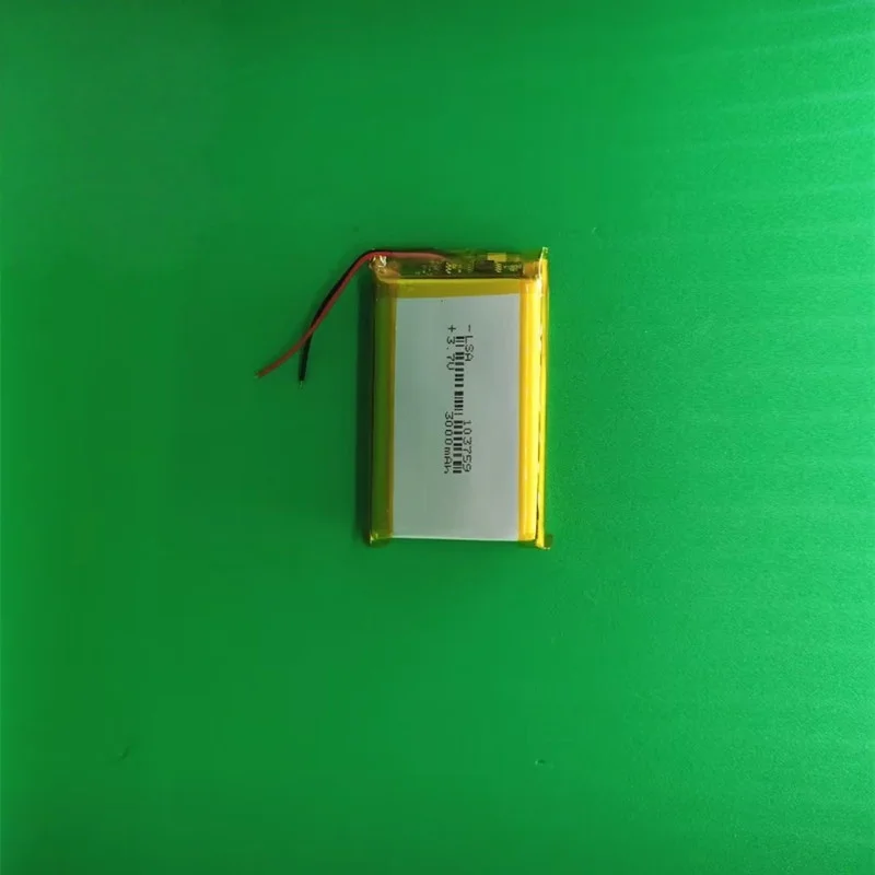 3.7V Rechargeable 103759 Polymer Battery 3000mAh for Night Lights & Breast Pumps