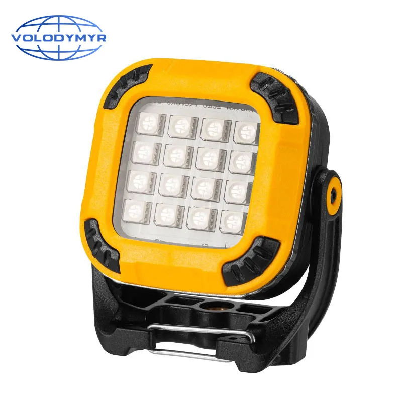 

VOLODYMYR Portable Camping Lantern Mini COB Working Light Rechargeable Torch Outdoor Camping Emergency Work Lamp with Hook