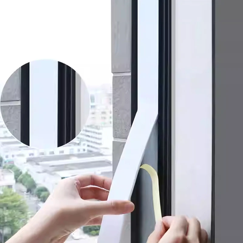 Eva Foam Tape White Single-Sided Adhesive Door And Window Sealing Strip Auto Sound Insulation Protection 2mm~10mm thick
