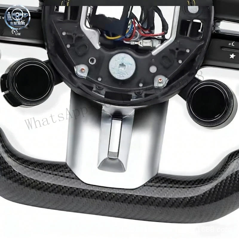 Suitable for Mercedes-Benz AMG sports steering wheel with genuine leather and multi-function buttons, modified and upgraded, dir