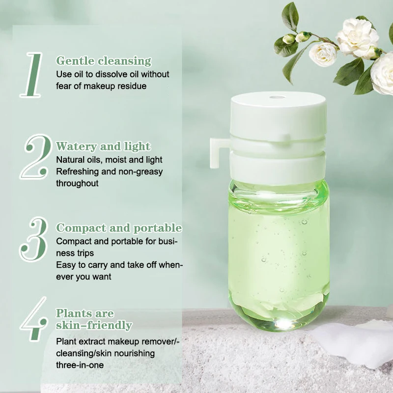 7/10/30pcs Cleansing Oil Camellia Secondary Facial Cleanser Deep Gentle Cleansing Travel Portable Single Makeup Remover Oil