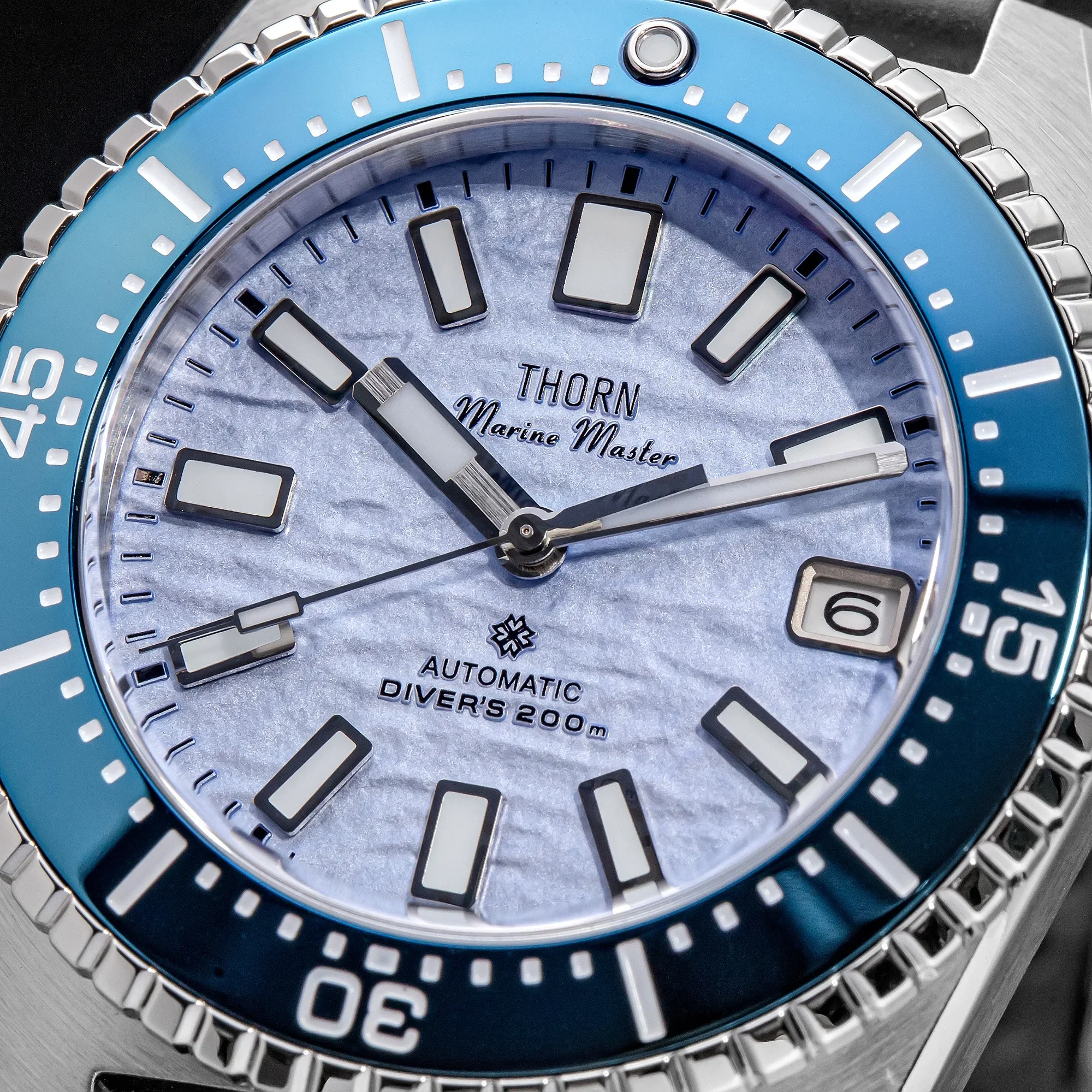 [SHY-042]THORN Vollautomatische Mechanische NH35A Uhr mit 316L Stahlgehäuse, Herren-Taucheruhr mit Leuchtziffern, Geschenkidee – Detail 14