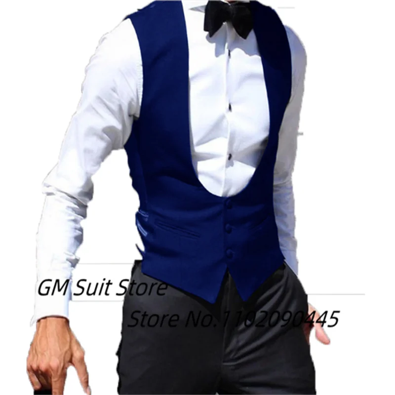 2022 Men\'s Suit Thin Vest Fitted Casual Tuxedo Solid Single Breasted Champagne Blazer Sleeveless Jacket Vest For Wedding