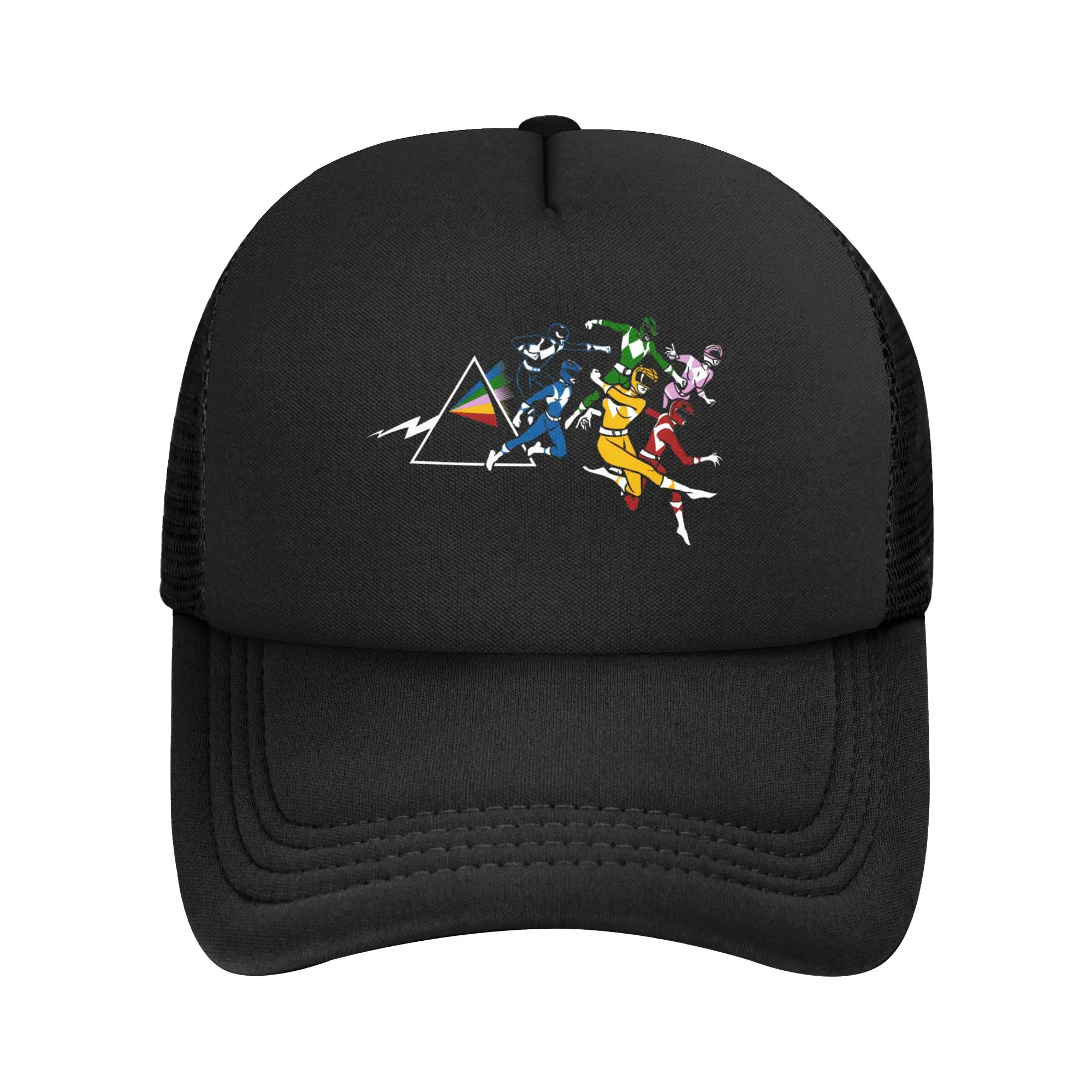 Power Rangers  Mesh Baseball Caps Adult Hip-Hop Trucker Worker Hats  Breathable Polyester Fishing Hat