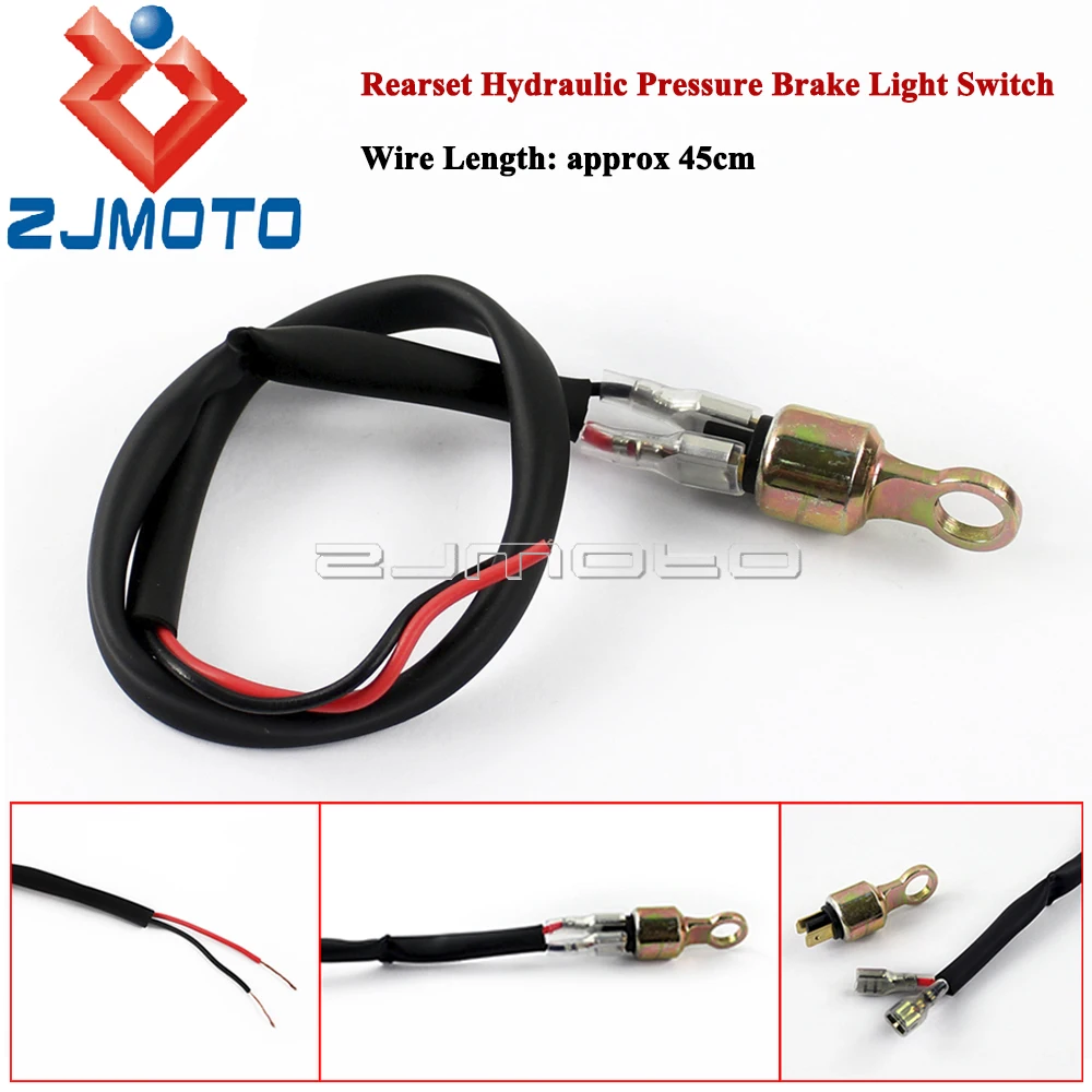 

Nissin Brake Master Cylinder Bike Motorcycle Rearset Hydraulic Pressure Brake Light Switch 45cm For Yamaha Suzuki Kawasaki Honda