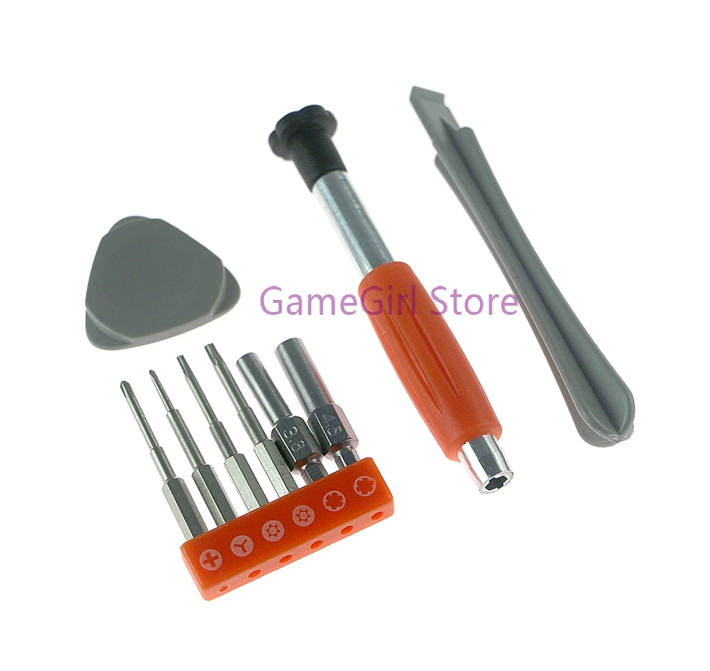 1set 9 in 1 Full Set of 3.8mm 4.5mm Screwdriver Opening Tools Repair Kit for Nintendo Switch/Wii/DSi/New 2DS 3DSXL LL