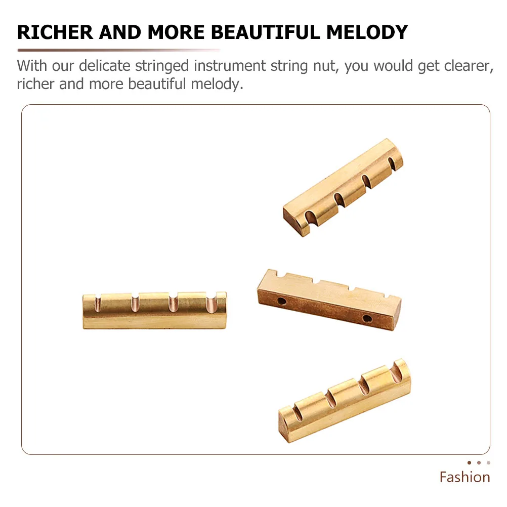 

Four-string Bass Pillow Musical Instrument Accessories Stringed Guitar Nut Brass Electric Acoustic Bone