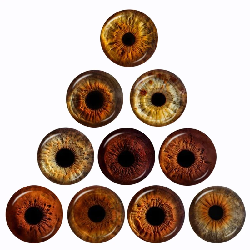 Glass Animal Eyes Dragon Horse Cat Ees Pairs Or Mixed 12mm-30mm Round Photo Glass Cabochon Demo Flat Back Making Findings