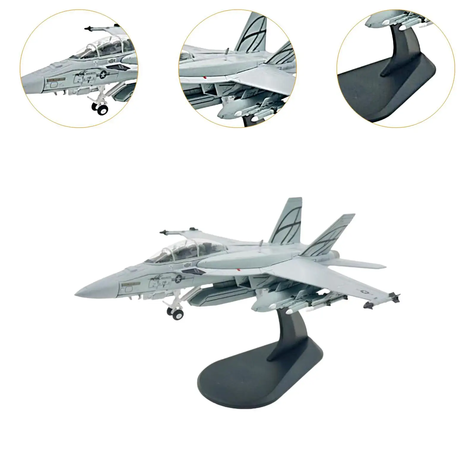 Avión de combate de aleación de metal, escala 1/100, F/A-18, para mesa de salón y dormitorio