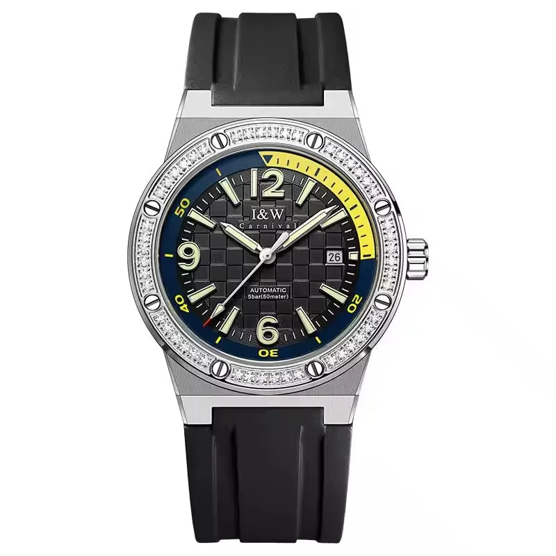 IW Carnival Mechanical Wrist Watches Elegant Accessories For Men Automatic Movement Sapphire Mirror Famous Brand  Watch Male