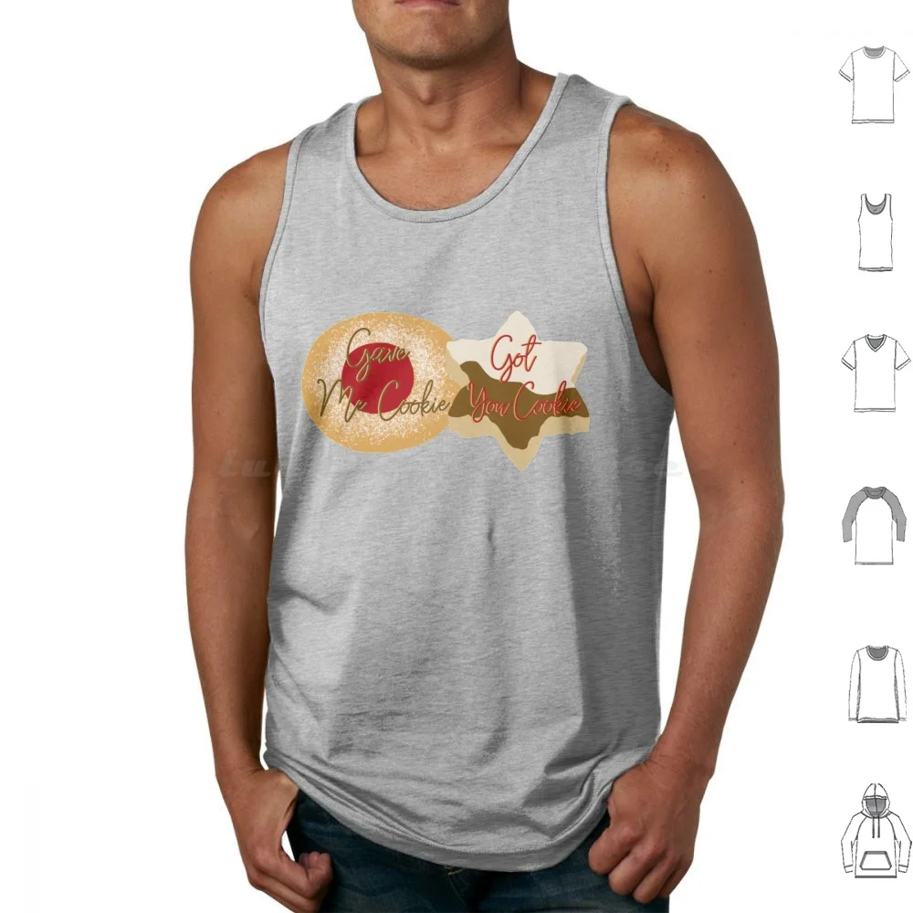 Gave Me Cookie Got You Cookie Tank Tops Print Cotton New Girl Gave Me Cookie Got You Cookie Gave Me Cookie Nick Schmidt