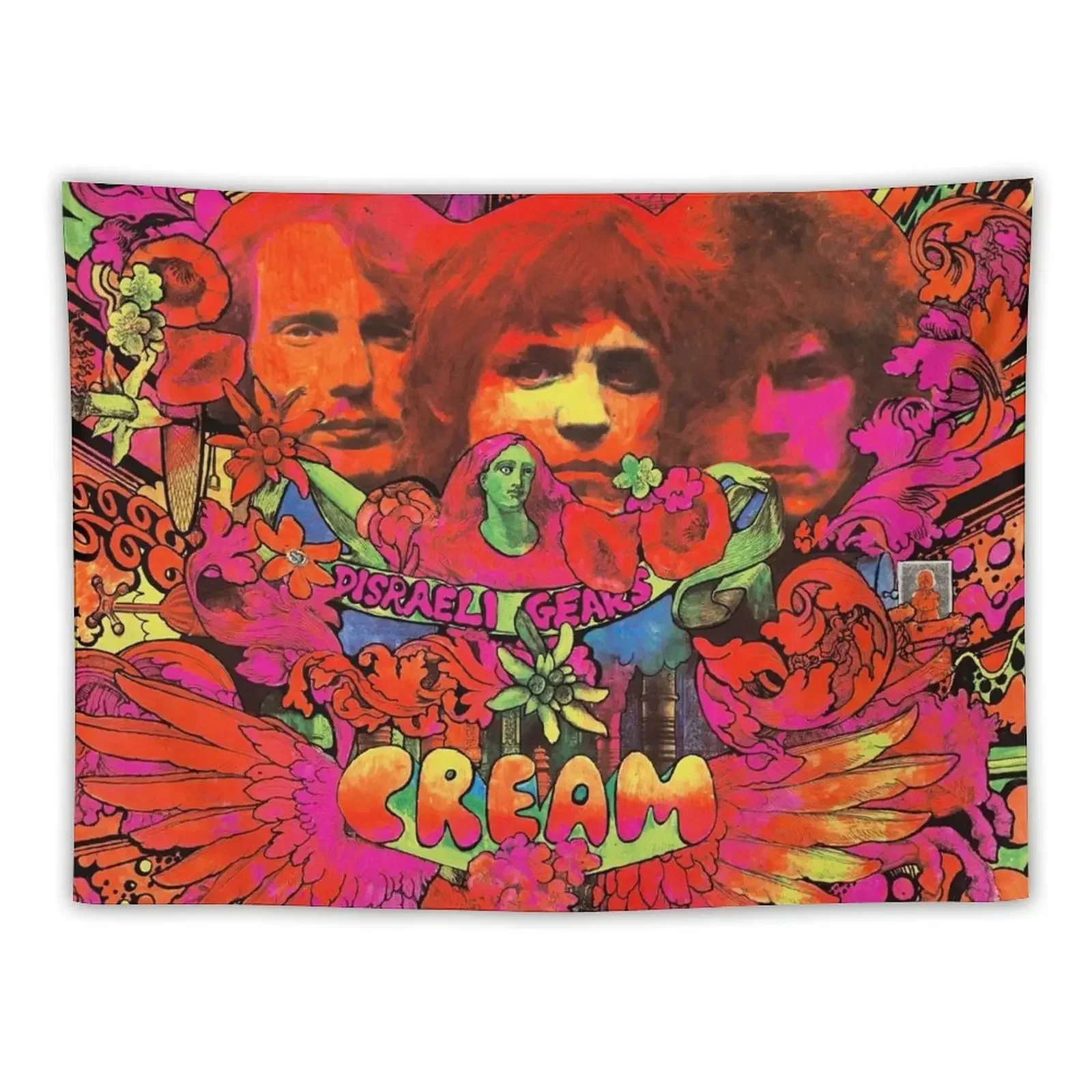 Disraeli Gears (HQ) Tapestry Cute Decor Aesthetic Decoration Room Decorations Aesthetic Luxury Living Room Decoration Tapestry