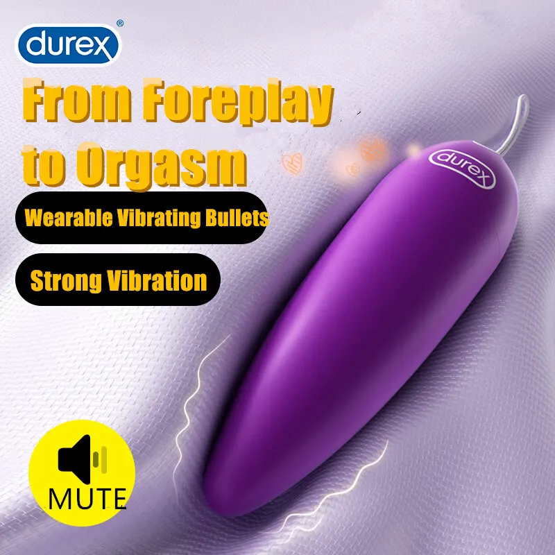 best anti vibration pads Durex Play Multi Speed Vibration Bullet (6.5+ inches) – Hazel main image 1