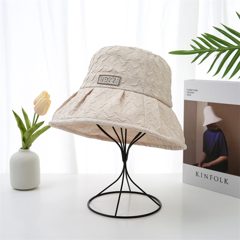 Free Fhipping Spring Bucket Hats Fisherman Caps Women Shading Hats Outdoor Sun Protection Panama Fishing Caps Unisex