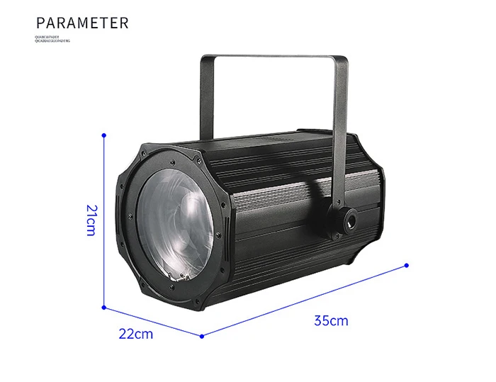 LED Par COB 200W Kaltweiß + Warmweiße Beleuchtung mit Scheunentüren für DJ Disco Home Party Nachtclub – Detail 2