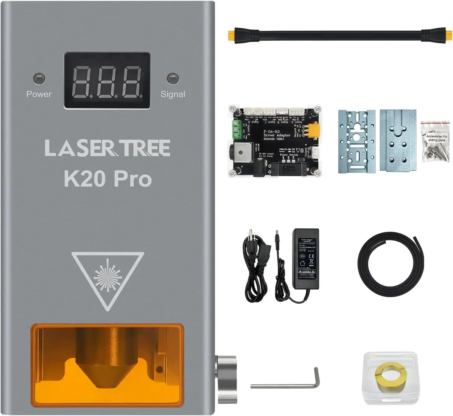 

Лазерный модуль LASER TREE, диодный модуль для резки с выходной мощностью 20 Вт (20000 мВт), модуль для гравировки с повышенной точностью для дерева, металла.