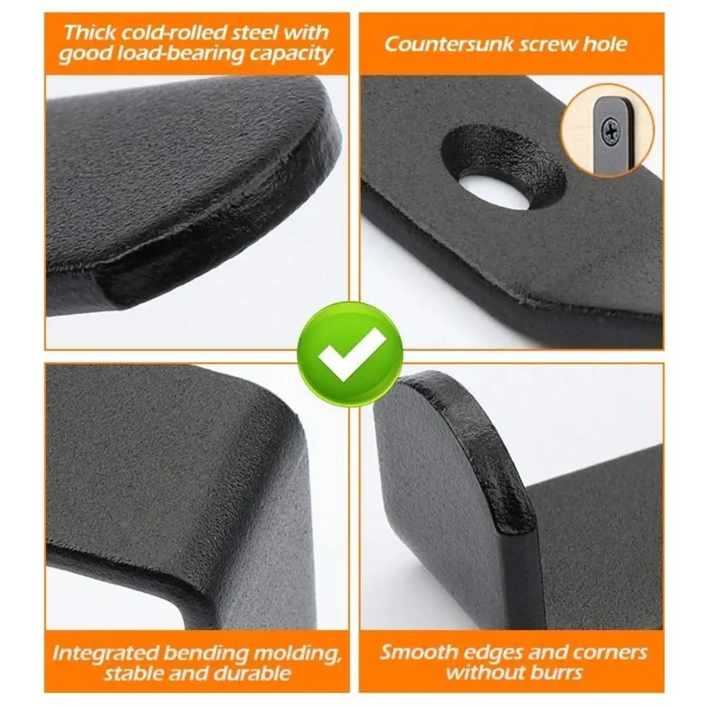 New Metal Skateboard Wall Rack Load Bearing Rust Resistant Utility Wall Hooks Space Saving Tool Hanging Board Storage Hook