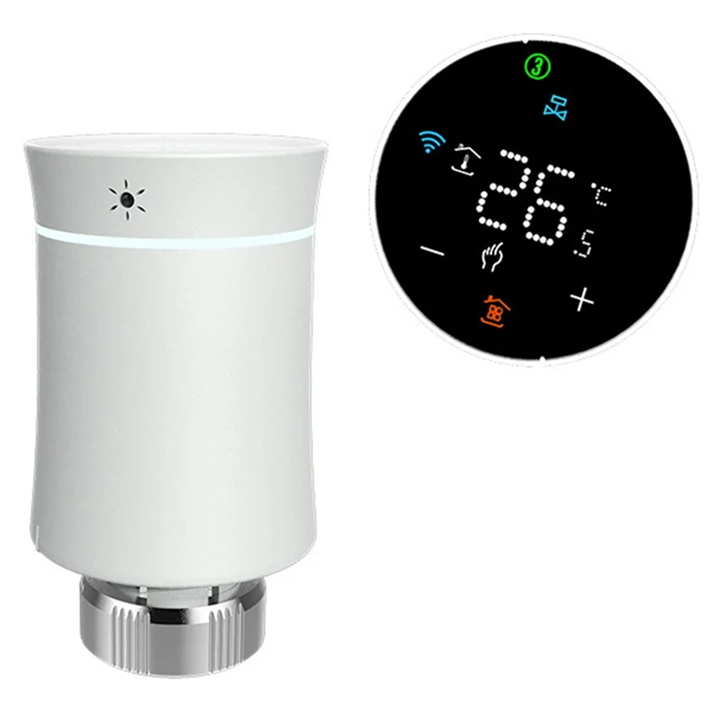 ABVJ-Zigbee3.0 TRV Tuya Valvola attuatore radiatore Termostato programmabile intelligente Controllo temperatura riscaldatore