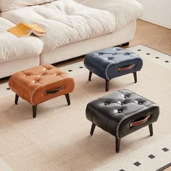 Nordic Style Shoes Changing Stool Living Room Furniture Bedroom Bed End Low Stools Fashion Simple Porch Light Luxury Ottomans