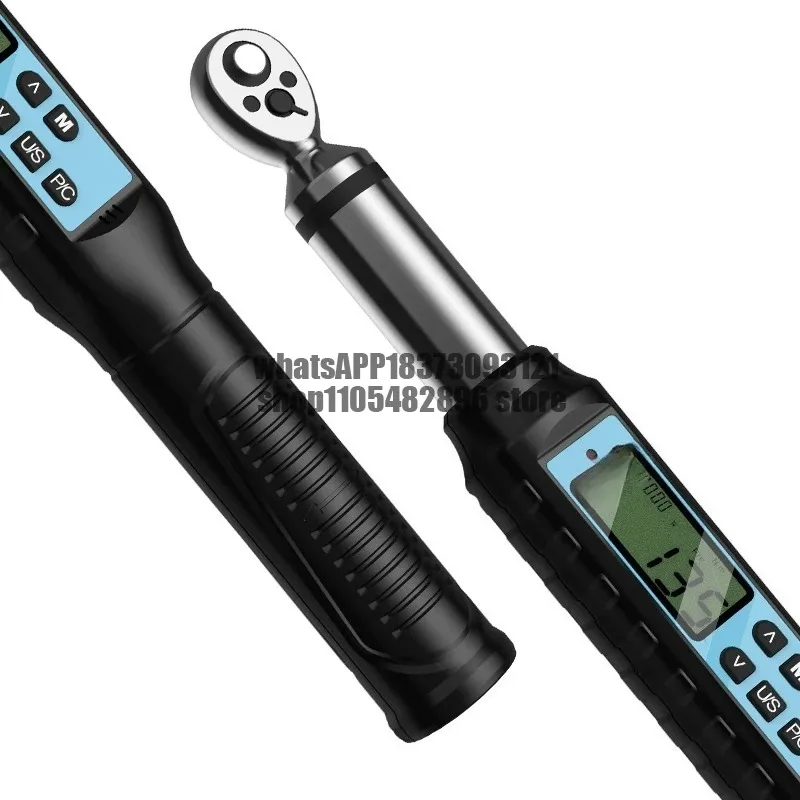 Digital torque wrench high precision torque adjustable maintenance replaceable head hexagon