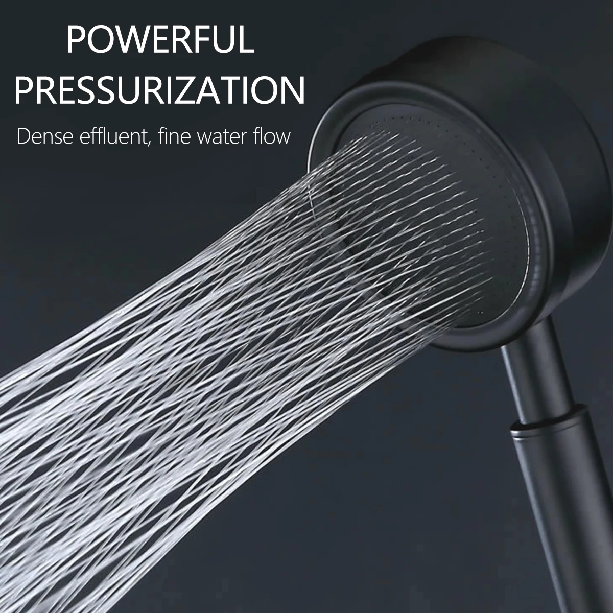 Bathroom Shower Set Chrome Luxury Matte Black Shower Faucet Wall Mounted Shower Rainfall with High Pressure Shower Head