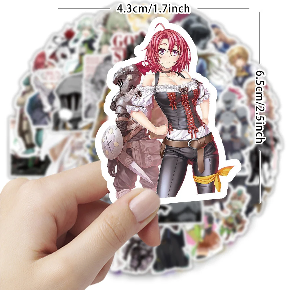 10/30/50pcs Goblin Slayer Anime Stickers Cute Priestess Cartoon Girl Decals Skateboard Phone Case Luggage Sticker for Kids Toy