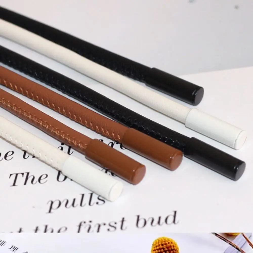 Fashion Non-hole Round Rope Belt Waist Chain Solid Color Leather Thin Belt Sweater Strap Women