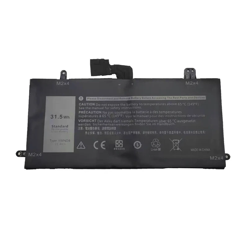 1WND8 Laptop Battery for DELL Latitude 12 5285 2-in-1 Latitude 12 5290 2-in-1 Latitude T17G Series Tablet 11.4V 31.5Wh/2760mAh