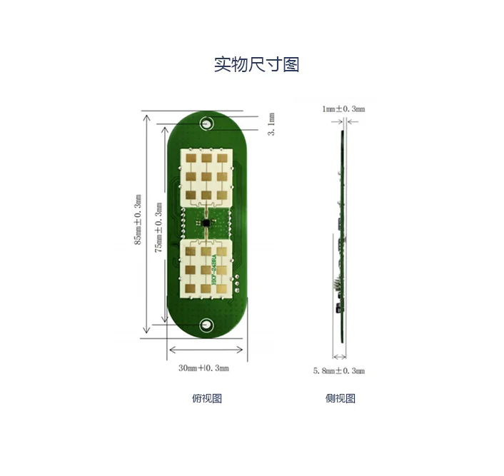 24G Speed and Distance Measurement Millimeter Wave Radar Module Vehicle Monitoring Sensor Module Vehicle Flow Radar