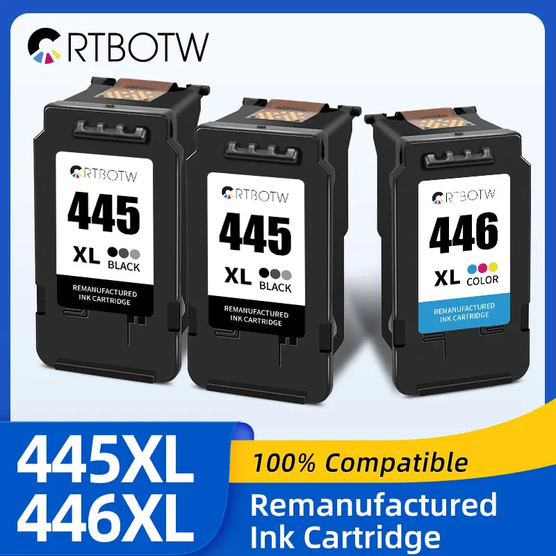 PG445 CL446 Replacement Ink Cartridge For Canon PG 445 CL 446 XL Compatible Pixma MX494 MG 2440 2540 2940 2540S IP2840 Printer