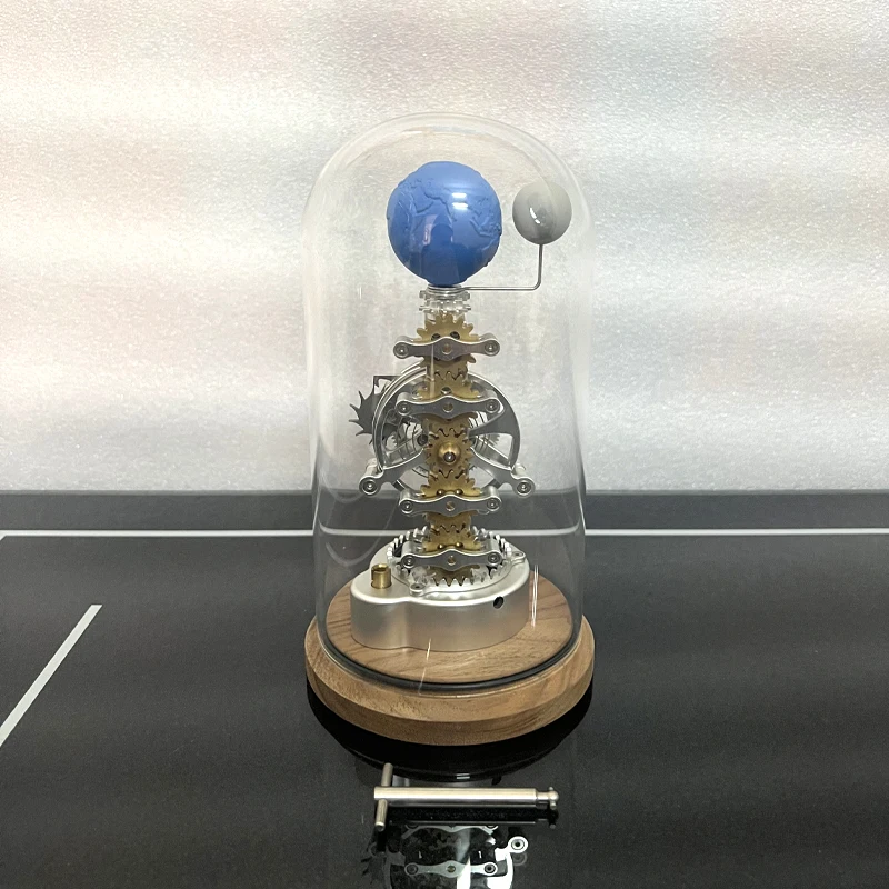 โมเดลโลหะจักรกลสร้างสรรค์ของโลกและดวงจันทร์ ของตกแต่งตั้งโต๊ะ ของขวัญ