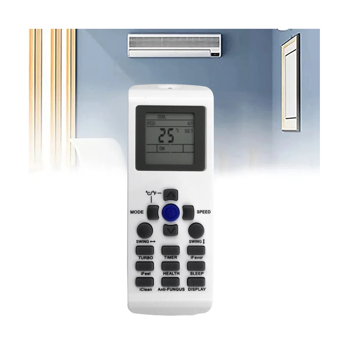 A57G-YKR-P/001E YKR-P/002E AC Remote Control Replace for AUX Air Conditioner Sub YKR-P/001E YKR-P/002E